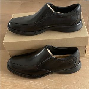 Clarks Kempton Free Black Leather Dress Shoe